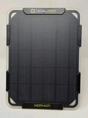 Goal Zero Nomad 5 Solar Panel Portable USB Phone Charger Outdoor Camping Trail