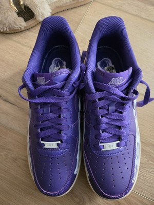 Nike Air Force 1 Purple White CU0675-500 Men's Low Top Sneakers Basketball