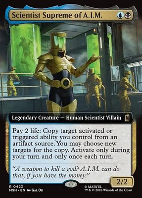 MTG SCIENTIST SUPREME OF A.I.M. 423 FOIL EXC SCIENTIATA SUPREM. MSH X EN