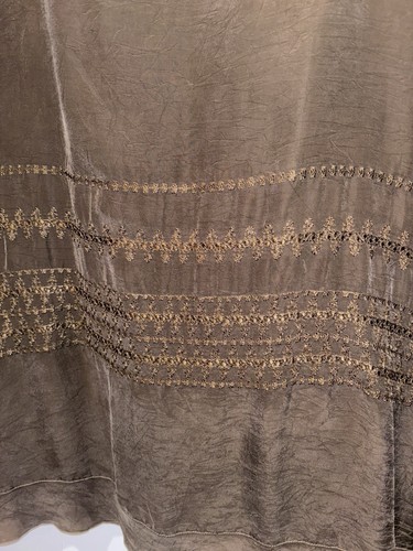 Johnny Was Item Vintage Rayon Skirt Brown Embroidery Medium Read - Bild 4 von 12