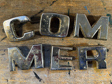 COMMER Van / Truck Badge Chrome letters - Genuine Complete Set (50mm High)