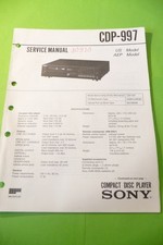 Manuale Di Servizio Per Sony CDP-997, ORIGINAL