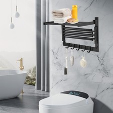 Modern Towel Rack Aluminum Bathroom Towel Shelf Wall Mounted Bath Towel Holder