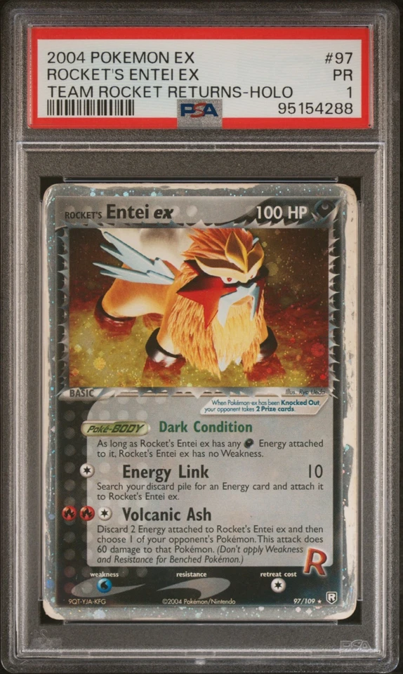 🔥 PSA 1 ROCKET'S ENTEI EX HOLO RARE | TEAM ROCKET RETURNS 97/109 🔥 - Image 2 of 4