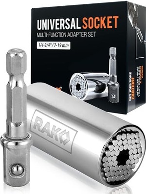 RAK Universal Socket Wrench Set 7-19mm Gator Grip