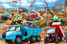 Puzzles for Kids Ages 4-8, Construction Vehicles 100 Piece Puzzles for Kids Educ