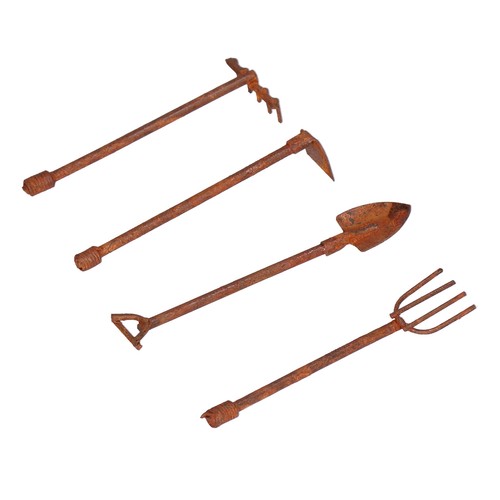 Dollhouse Miniature Farming Tools Dollhouse Farming Tools Retro For Garden - Picture 3 of 12