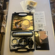 Ensemble de tatouage aérographe avec pochoirs et étui de rangement, sans peinture, occasion. Poste rapide