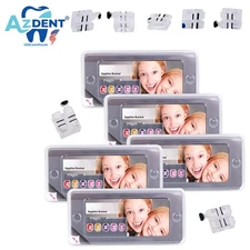 AZDENT Dental Sapphire Clear Ceramic Brackets Braces Mini Roth.022 Hooks 3 4 5