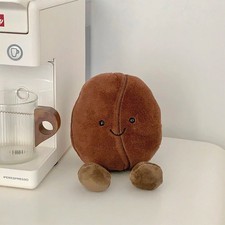 Jellycat Amuseable Coffee Bean Bag Charm Plush Keychain Cute Soft Toy Gift with