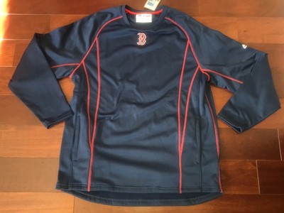 BOSTON RED SOX JACKET BATTING WARM UP PULLOVER AUTHENTIC MAJESTIC MLB BASEBALL L