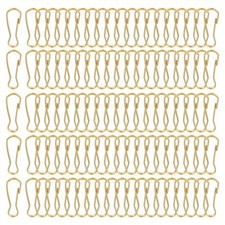 240 Pcs 20mm Stainless Steel 304 Spring Snap Lanyard Hook Keyring, Gold