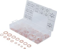 Dichtring-Sortiment | Kupfer | ZollgrößEn | FüR ÖL-Ablassschrauben | 75-Tlg.