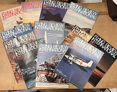 Flying Review International 1969 Full Year Set (12 Issues) Aviation Magazines