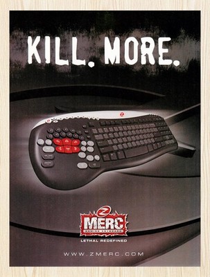 2006 ZBoard MERC Gaming Keyboard Original Advertisement v2