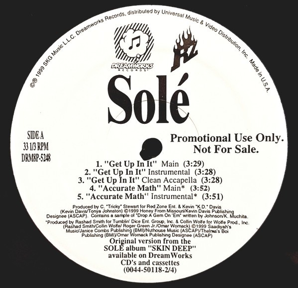 Solé - Get Up In It / Accurate Math / It Wasn't Me, 12", (Vinyl)