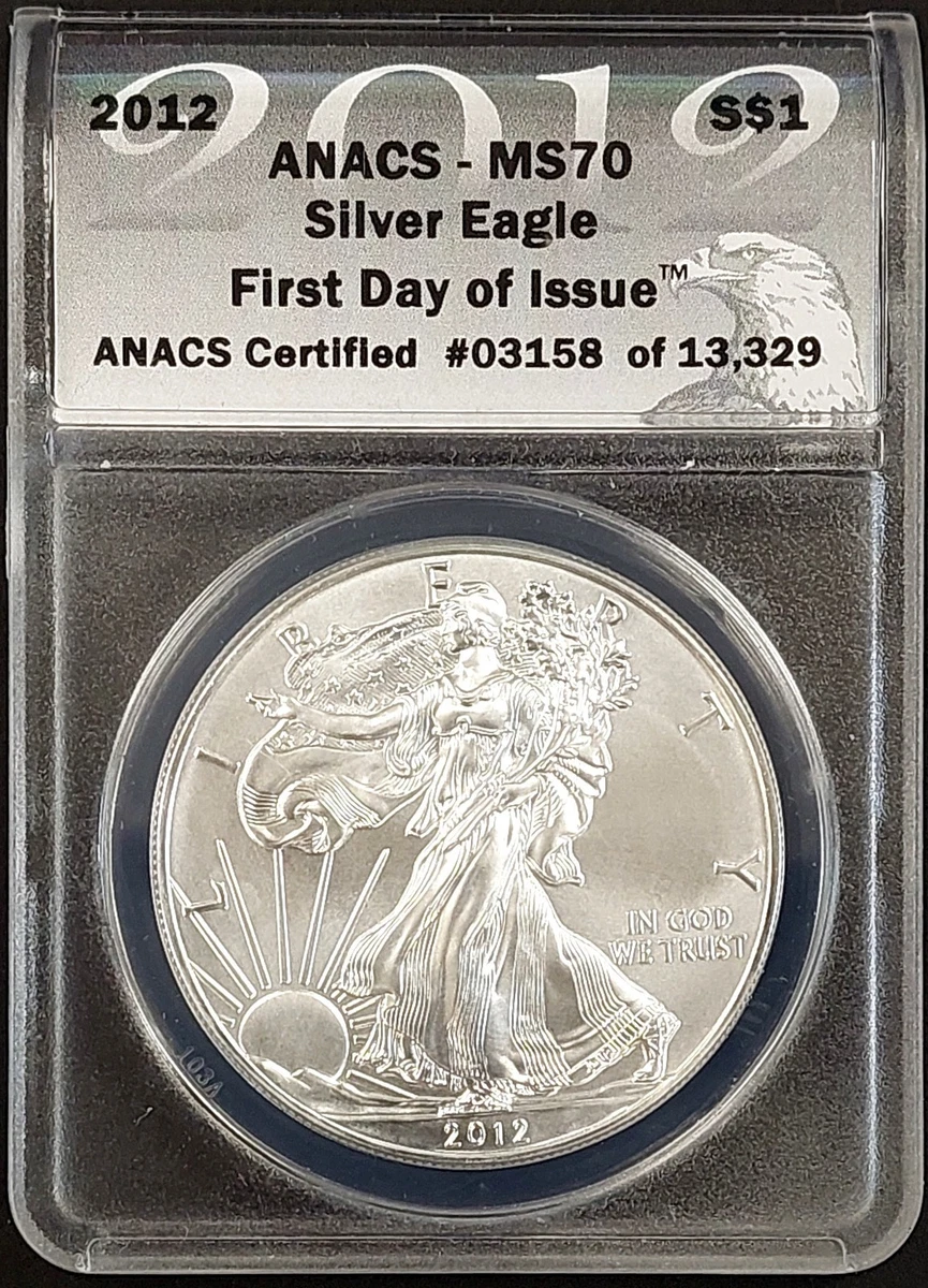 American Eagle MS 70 Graded 2012 Silver Bullion Coins for sale | eBay