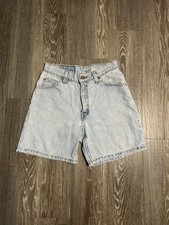 VTG 90s Levi  s 967 Orange Tab Light Wash Blue Denim Shorts USA Preppy Retro