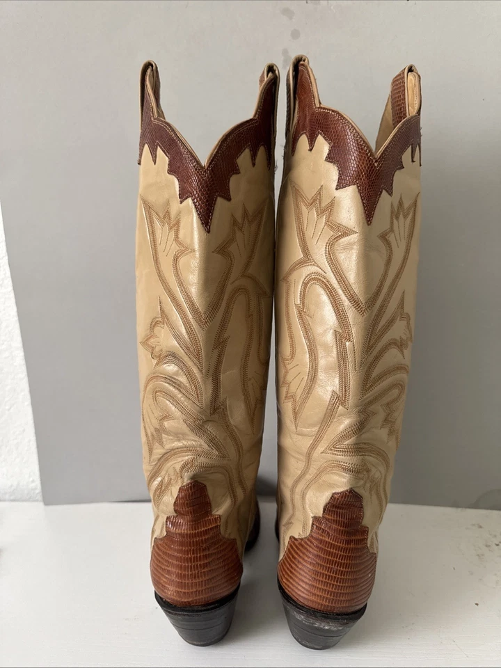 Panhandle Delgadas De Colección Altas Botas Vaqueras Lagarto Mujer’s Vaquera 5.5B Foto 3 de 4