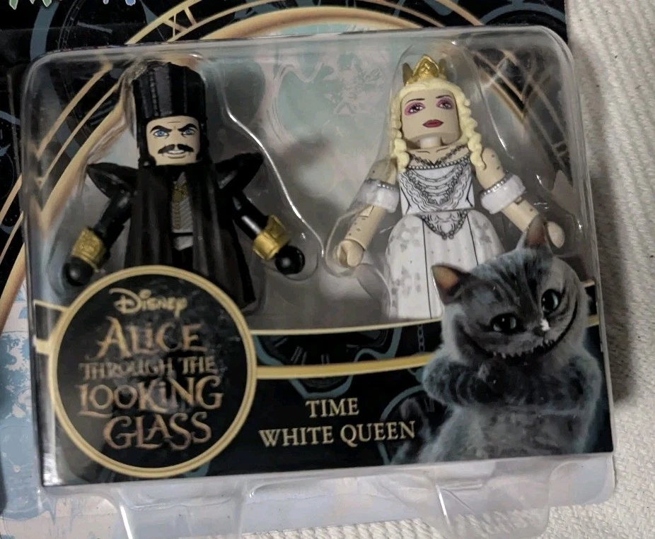 Alice Através do Espelho Minima Chapeleiro Maluco Rainha Vermelha Branca Queen Time - Imagem 3 de 4