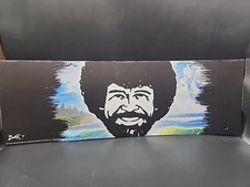 Bob Ross Spirit Halloween Cardboard End Cap Store Display Sign 24"x8"