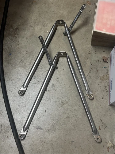 Ford truck bronco f150 f250 f350 camper towing mirror stainless lower bracket