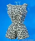 Vintage Barbie Doll Fashion PAK Black & White Playsuit Near Mint ~ 1960's