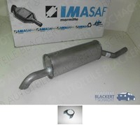 Imasaf ESD Auspuff Endtopf + Anbauteile für BMW 5Er (E28) 524Td 1983-1987