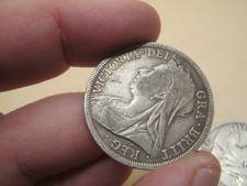 COINS BULLION HALF CROWN 1900 Old Head Queen Victoria 925 Silver Pre 1920 BAG#1