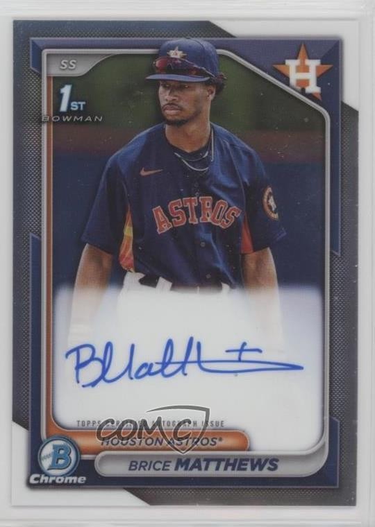 2024 Bowman Chrome Prospect Auto Brice Matthews #CPA-BM Auto ez6