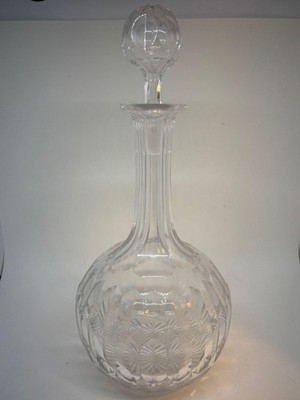 Vintage Schliff Kristall Runde Karaffe Weinflasche