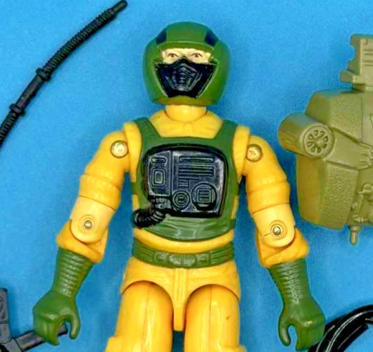 Gi G.I. 1985 vintage Joe Airtight V1 Hasbro con tarjeta de archivo 100 % completo como nuevo Foto 2 de 3