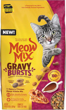 Gravy Bursts Dry Cat Food, Chicken, 3 LB Bag ⭐️⭐️⭐️⭐️⭐️ 3.83 per pound