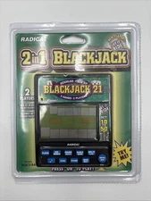 Radica 2 in 1 Blackjack Hand Held Electronic Game New In Package Gift Idea