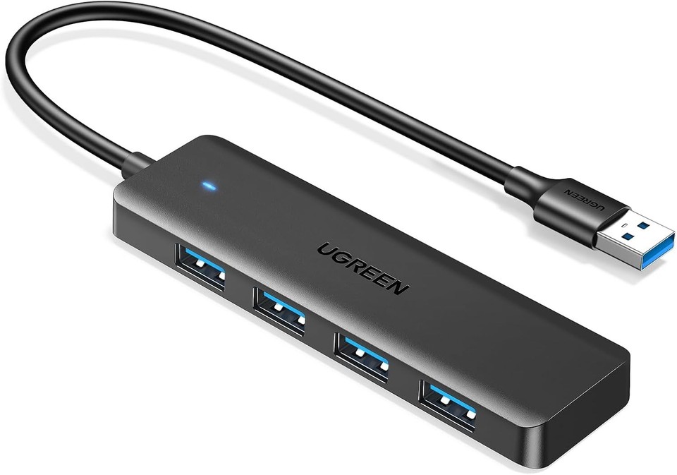 USB 3.0 Hub, 4 Ports USB A Splitter Ultra-Slim USB Expander, 0.5 ft | eBay
