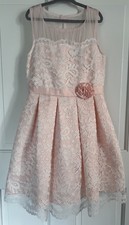 Jona Michelle Girls Size 6 Sleeveless Pale Pink Special Occasion Dress