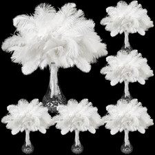 200 Pieces Natural Ostrich Feathers Bulk Plumes Flower Arrangement