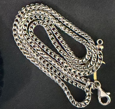 Jacoje 3mm Franco Diamond Cut Kette 18K Weißgold 22 Inch / 55,9 cm