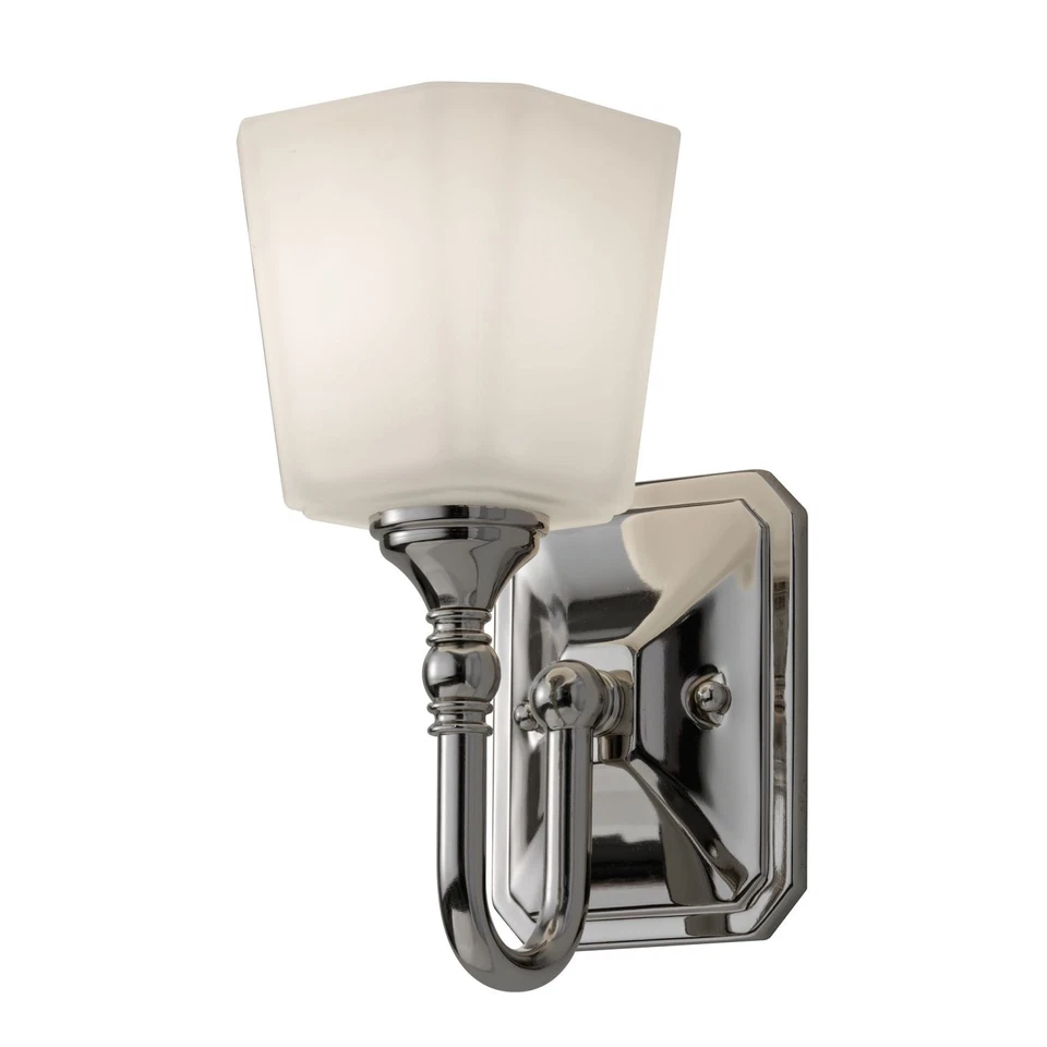 Salle de Bain Avec LED IP44 Verre Abat-Jour Blendarm Art Nouveau Applique Murale - Photo 1/1