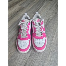 Nike Court Borough Low 2 GS White Pink Sneakers DV5456-123 Kids Size 5Y