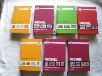 Michel Europa Kataloge 2016/2019 Band 1 - 7 Kopl. Geb. Ausführung - Hardcover