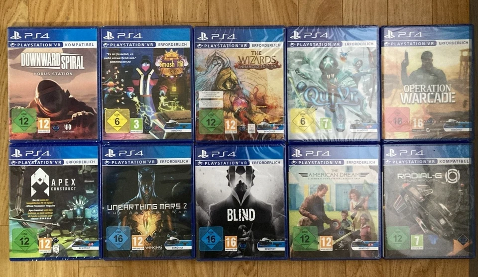 10 PS4 Spiele Sammlung - Sony PlayStation 4 VR Action PS4 NEU 7%Rabatt bei 2