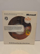 Microsoft Office Small Business Edition 2003 w/ BCM 2-CDs Product Key Included