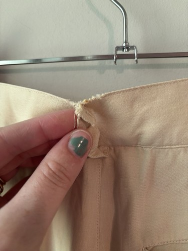 Go Silk Cream Silk Wide Leg Trousers Size S 1 - Picture 5 of 7