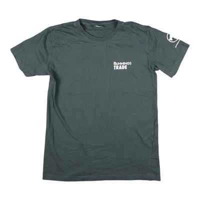 #ad Bunnings Trade Shirt Mens XLARGE Green Short Sleeve Crew Neck cotton Size XL AU $19.88