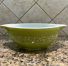 VTG PYREX Spring Blossom CRAZY DAISY Lime Green CINDERELLA Mixing Bowl 2.6L 443