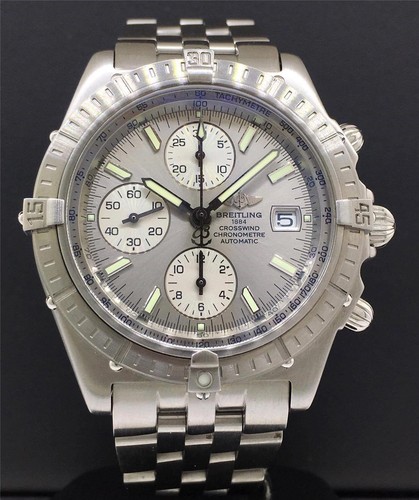 Breitling vento laterale automatico 44mm Acciaio Inox Quadrante Grigio  opaco finitura A13355 | eBay