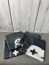 Video Games Gamer Set of 4 Linen Square Throw Pillow Case Cushion Covers 18"x18"