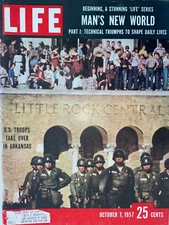 Life Oct 7 1957: Chess Champ 14 yo Bobby Fischer; 101stArmy to Little Rock,ARK.