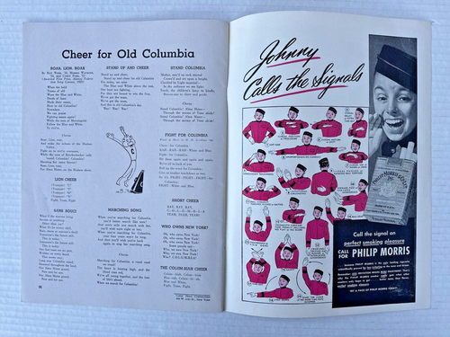 SYRACUSE vs COLUMBIA 1947 Vintage NCAA Original, Official Game Program Very Fine - Picture 17 of 18